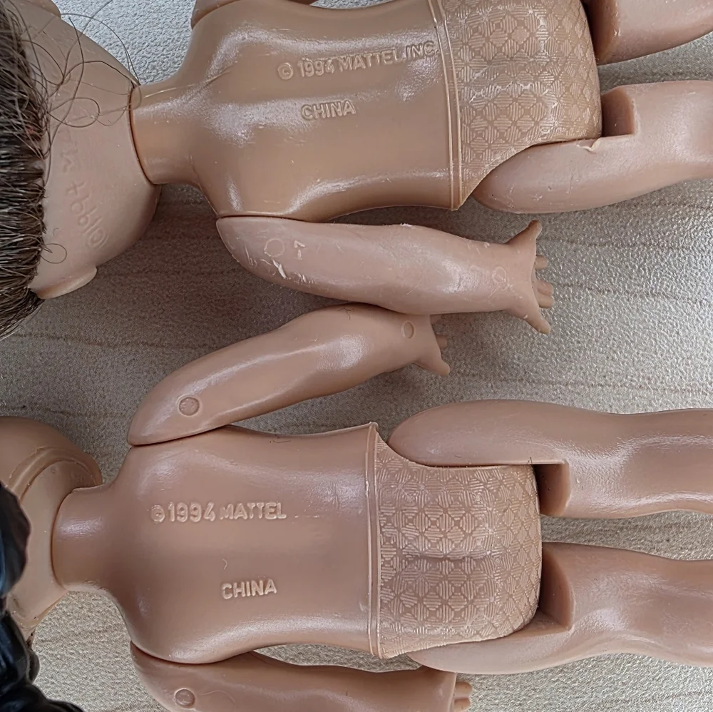 Set of Two Vintage 1994 Barbie‎ Toddler Dolls With Outfits